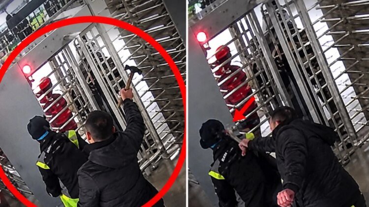 These are the details of the brutal hammer attack on a security guard in TransMilenio and the crime for which the aggressor would have to answer