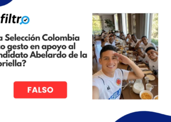 #ElFiltro: Photo of Colombian National Team footballers making a gesture of support for Abelardo de la Espriella was taken with Artificial Intelligence