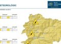 Yellow warning for thunderstorms in Andorra today and tomorrow afternoon