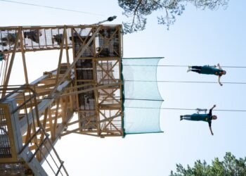 Andorra’s outdoor activity park, Naturland, hopes to save the summer with the 625-meter long zip line