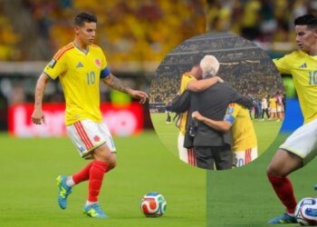 Emotional reunion between James Rodríguez and Juan Fernando Quintero with José Pékerman after Colombia’s victory against the Republic of Congo: video
