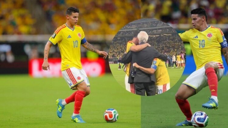 Emotional reunion between James Rodríguez and Juan Fernando Quintero with José Pékerman after Colombia’s victory against the Republic of Congo: video