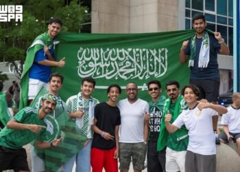Al-Riyadh newspaper | Mass support for the Greens in Atlanta before facing Spain in the World Cup
