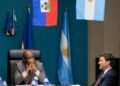 Meeting between Mario Andrésol and the Argentinian Chargé d’Affaires on military cooperation