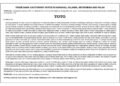 Trade Mark Cautionary Notice for TOTO LTD. in Marshall Islands, Micronesia and Palau
