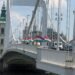 Elizabeth Bridge ‘Restored’ in Red, White, and Green instead of Rainbow Flags
