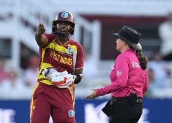 Matthews given out controversially as Windies fall to England