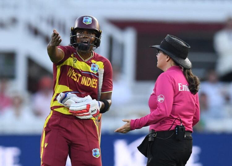 Matthews given out controversially as Windies fall to England