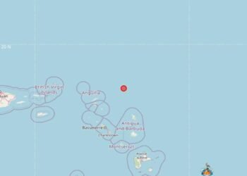 Magnitude 3.9 earthquake recorded northeast of Antigua and Barbuda