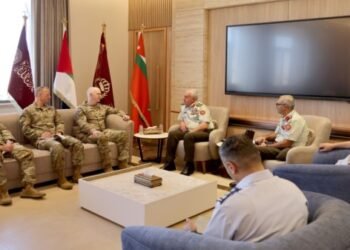 Al-Hunaiti receives the Commander-in-Chief of the US Ground Forces at Central Command