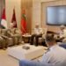 Al-Hunaiti receives the Commander-in-Chief of the US Ground Forces at Central Command