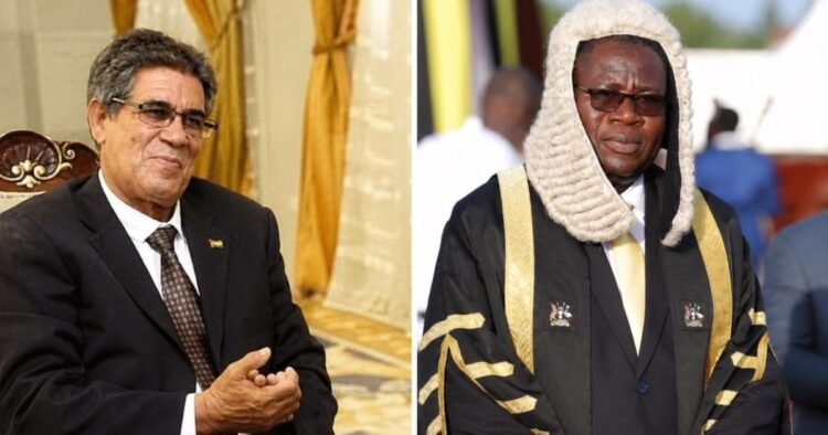 President of National Council congratulates his Ugandan counterpart on his election as Speaker of Ugandan Parliament