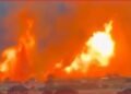 PHOTO. VIDEO. The main gas pipeline exploded: the flame column reached 15 meters