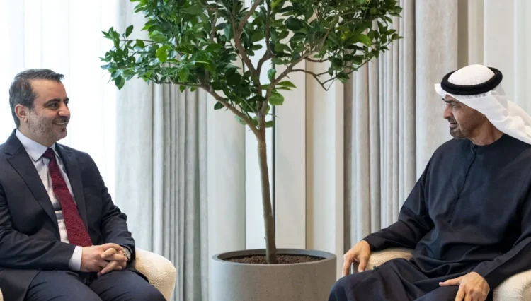 Meeting with Sheikh Mohammed bin Zayed and the Syrian Foreign Minister