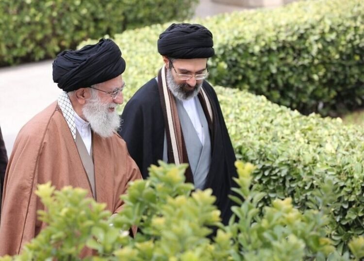 A different image of Ayatollah Seyed Jutbi Khamenei and the martyred leader in Lebanon