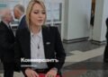 New Ombudsman Yana Lantratova at a meeting of the Human Rights Council before the elections