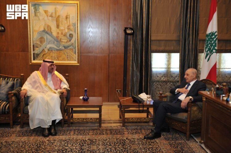 Al-Riyadh newspaper | The Speaker of the Lebanese Parliament receives the Kingdom’s Ambassador to Lebanon
