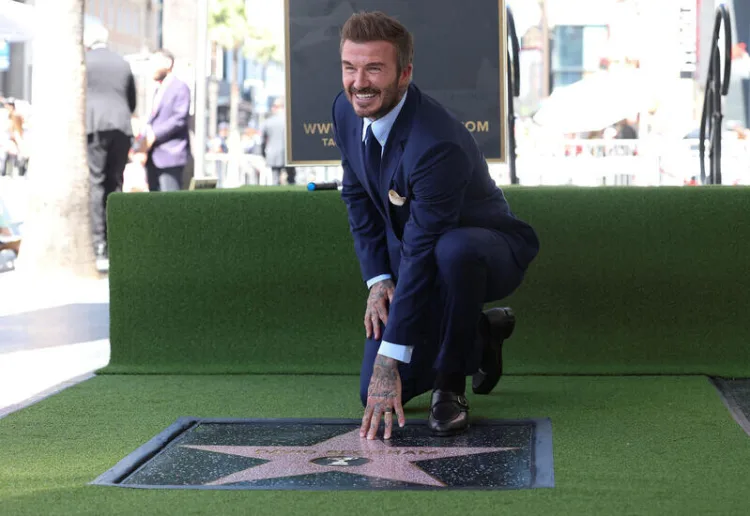 David Beckham gets a star on the Hollywood Walk of Fame