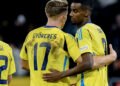After the performance – Sweden stars Gyökeres and Isak start the rehearsal