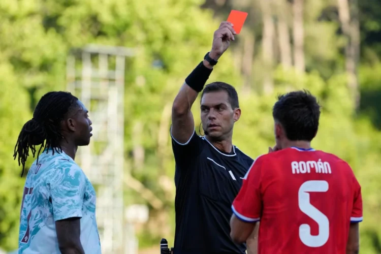 Portugal forward sent off for punching opponent in fiery World Cup warm-up