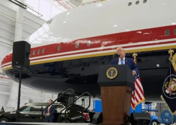 Watch: Trump unveils new Air Force One — a converted Boeing 747