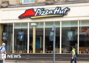 Struggling Pizza Hut chain to be sold for $2.7bn The decision comes after a prolonged period of difficulty for the chain, which has faced increasing competition from a range of rivals.51 mins agoBusiness