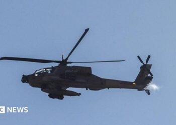 US strikes Iran in response to downing of helicopter, military says