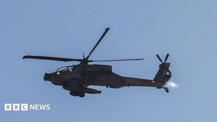 US strikes Iran in response to downing of helicopter, military says