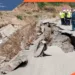 The dam adjacent to the Voghji River collapsed in the city of Kajaran, Armenia. the highway is closed one-way at 15:22, June 11