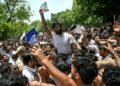In pictures: Cockroach masks in focus as India's CJP leads protests