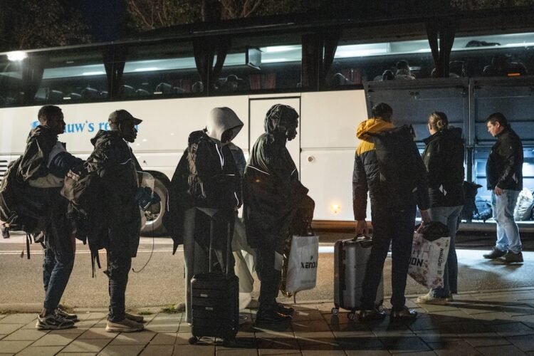 Refugees sleep outside as accommodation crisis worsens