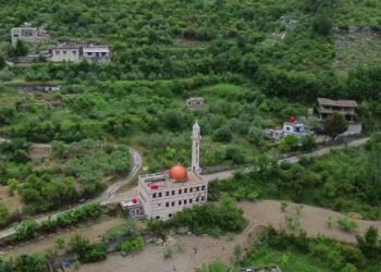 Aerial views showcase the beauty of al-Ghunaymiyah village in Latakia countryside