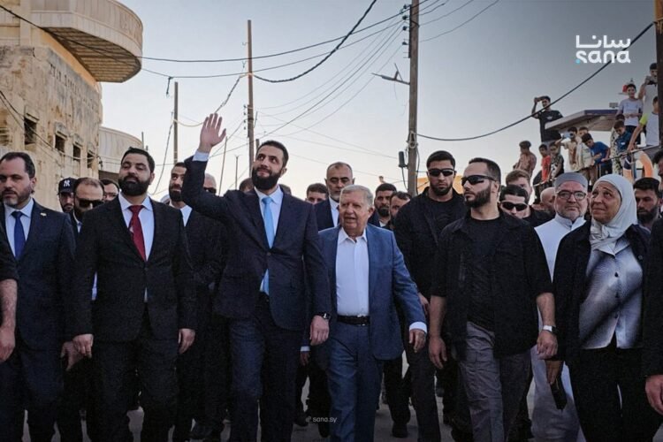 President Ahmad al-Sharaa visits Arwad Island, highlights role in economic recovery