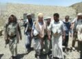 Reviewing the progress of work in the Martyr Dr. Al-Rubai Barrier project to harvest rainwater in Dhamar