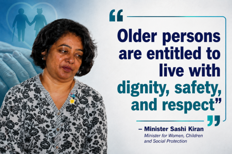 Elder abuse will not be tolerated, says Minister Kiran