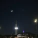 A breath-taking view: Tonight’s sky over Sarajevo won social networks