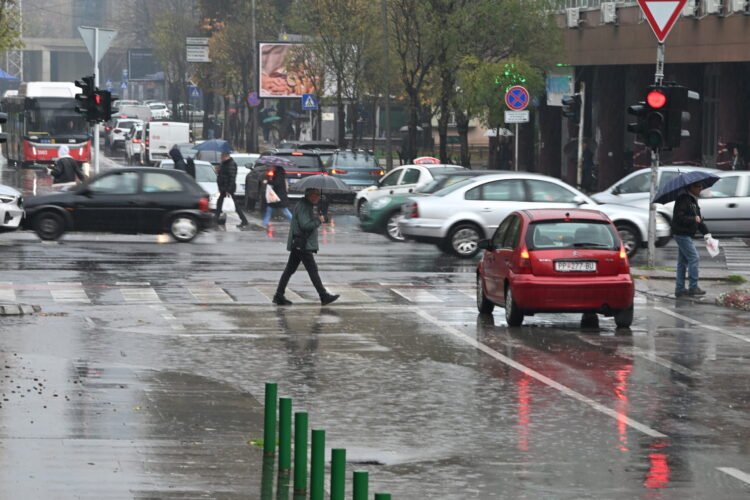 Changeable cloudy weather with occasional rain showers
