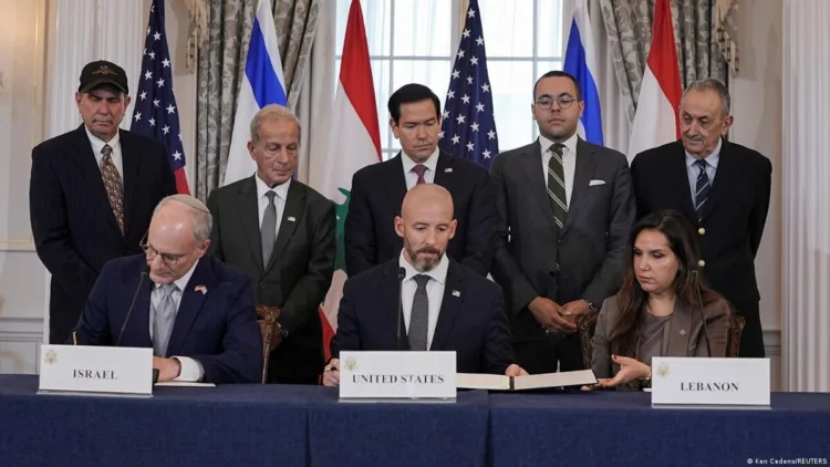 Israel and Lebanon signed a framework agreement with the United States