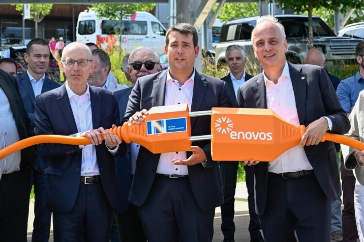 Tageblatt.lu | Energy transition | Carport solar park inaugurated – Niederanven wants climate neutrality by 2050