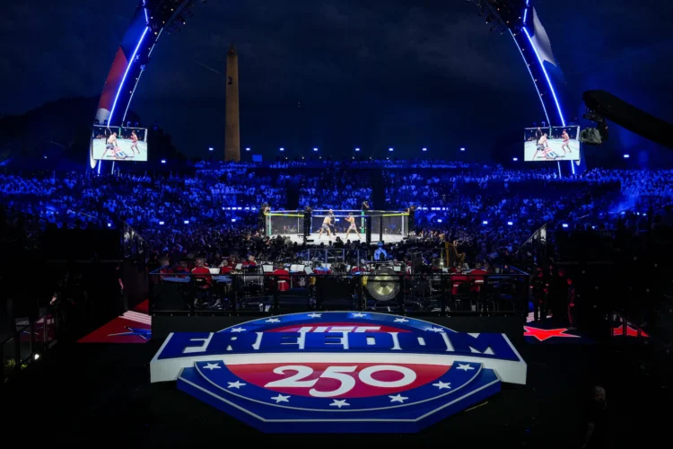 Five arrested, charged with plotting to attack UFC event at White House, DOJ says