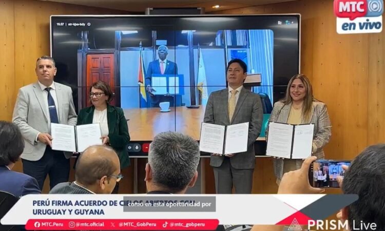 Guyana & Peru sign historic MoU to advance aviation relations