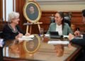 Sheinbaum receives Mia Amor Mottley, Prime Minister of Barbados