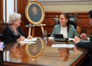 Sheinbaum receives Mia Amor Mottley, Prime Minister of Barbados
