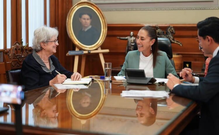 Sheinbaum receives Mia Amor Mottley, Prime Minister of Barbados