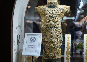 Gold dress weighing over 10kg, new diamond designs unveiled in Sharjah