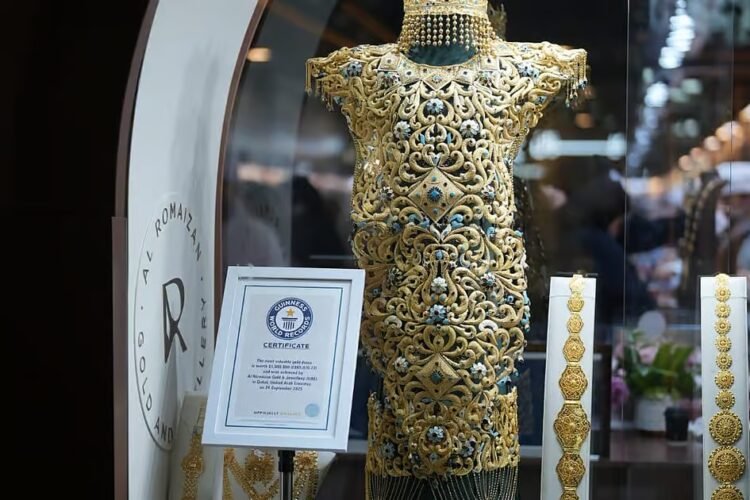 Gold dress weighing over 10kg, new diamond designs unveiled in Sharjah