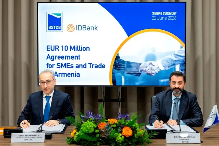 BSTDB and IDBank sign €10 million financing package to support SMEs and trade in Armenia