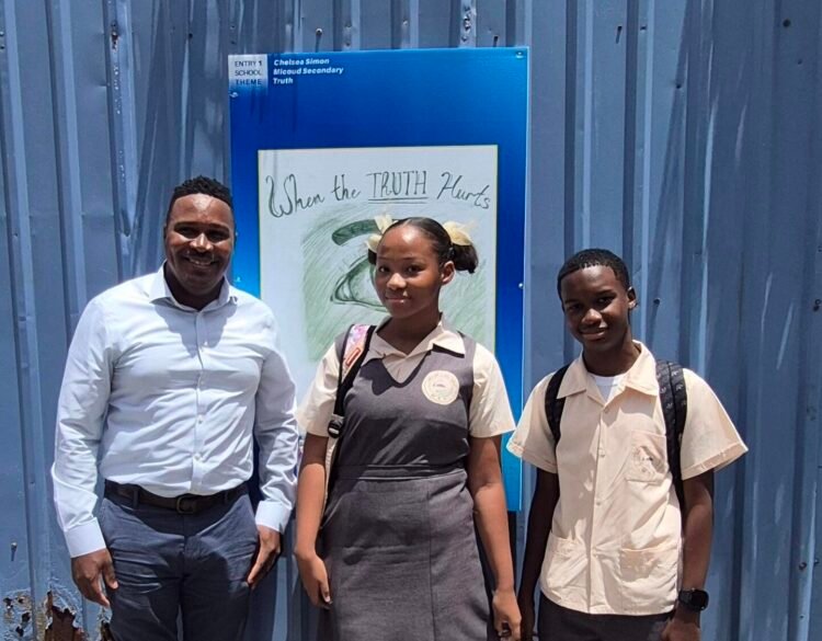 Young artists leave mark on Saint Lucia’s Halls of Justice project