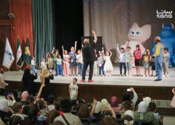 Homs celebrates Eid with cultural event for more than 800 children