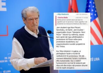 Berisha denounced Vučič’s people in the protest/ The young Serb organizing the road block in Tirana is revealed – Shqip.com